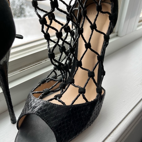 Alexander Birman beautiful laced snake leather sandals - Picture 5 of 6